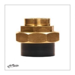 مهره ماسوره UPVC یکسر مغزی برنجی پیمتاش