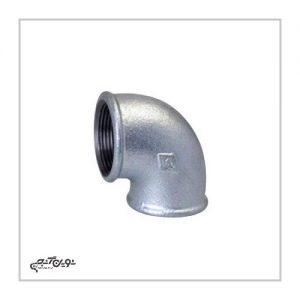 زانو 90 درجه دنده ای گالوانیزه مک MECH